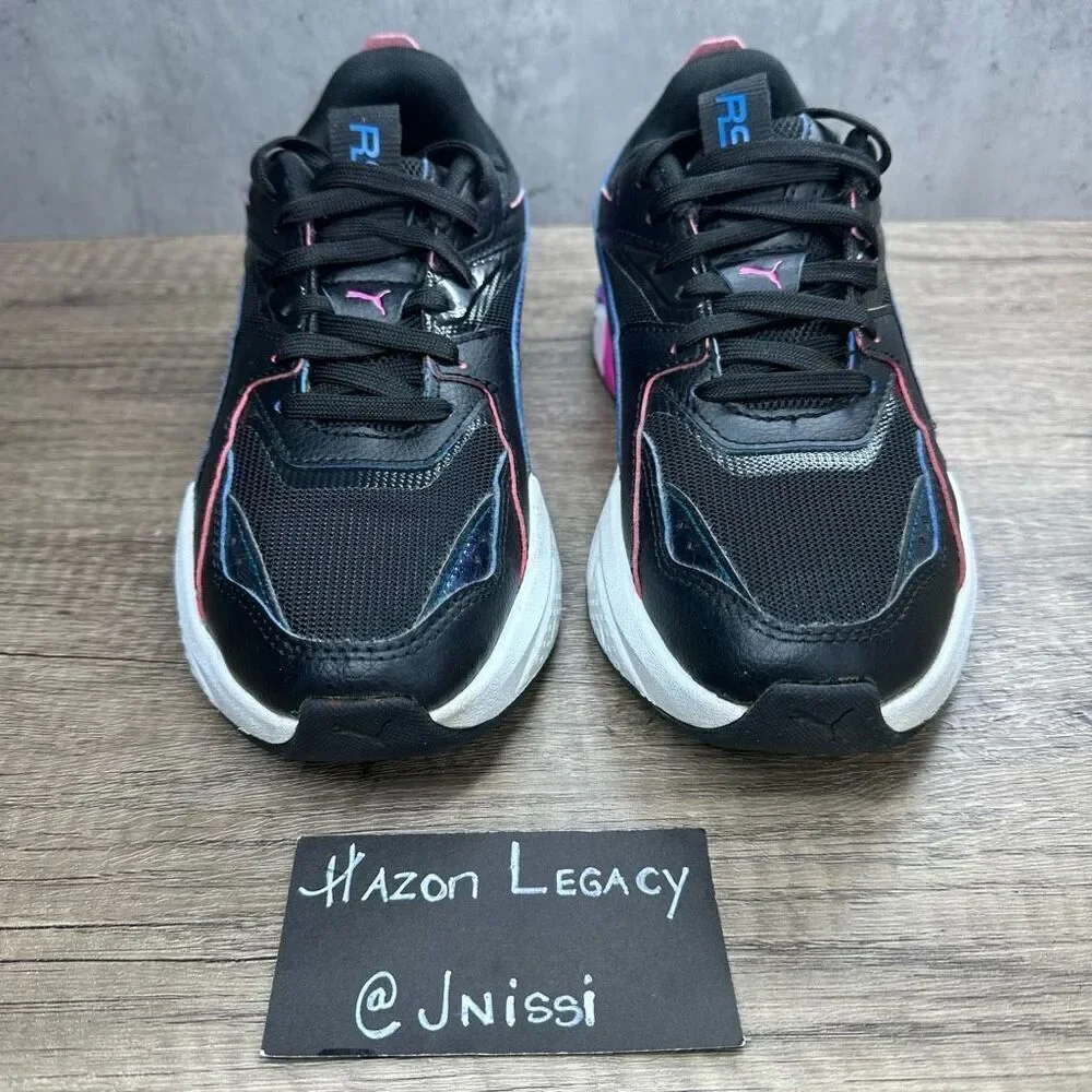 Puma~RS‎ Pulsoid Cosmic~Girl’s~Black/Pink/Blue Athletic Sneakers~Size 5